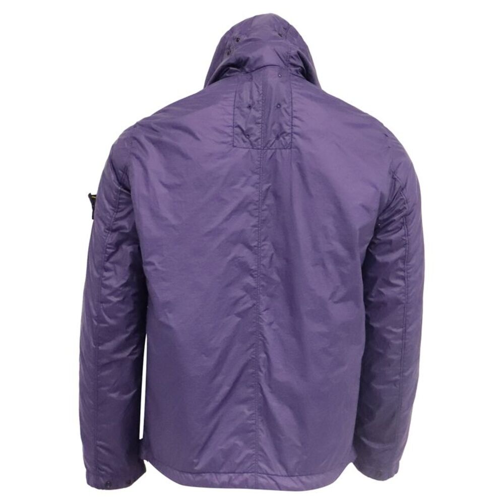 Stone Island Hooded Puffer Jacket in Purple Nylon - Picture 5 of 10